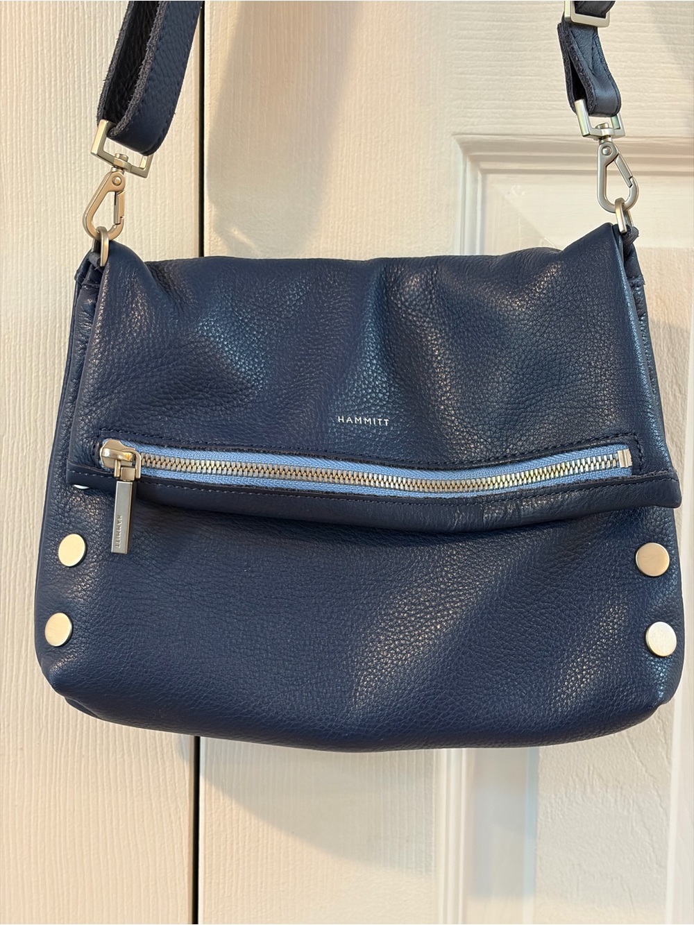 Hammitt Jazz Blues Leather VIP Limited Release VIP Crossbody Bag - Picture 3 of 16